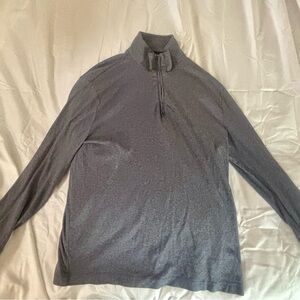 Banana Republic Men's Gray Quarter-Zip Sweater Banana Republic L